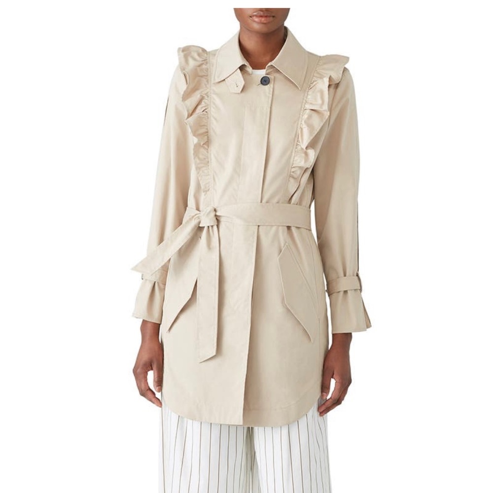 Joie ruffle trench coat